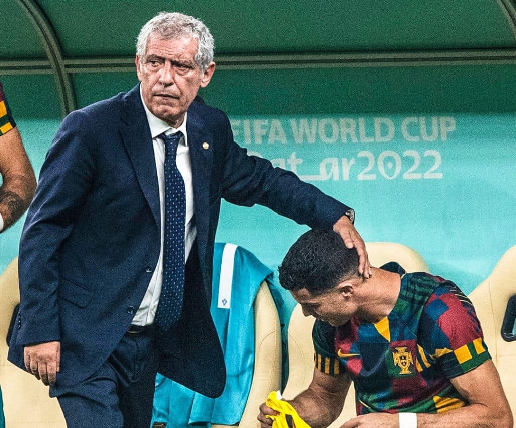Fernando Santos during the match with Portugal vs. Switzerland.