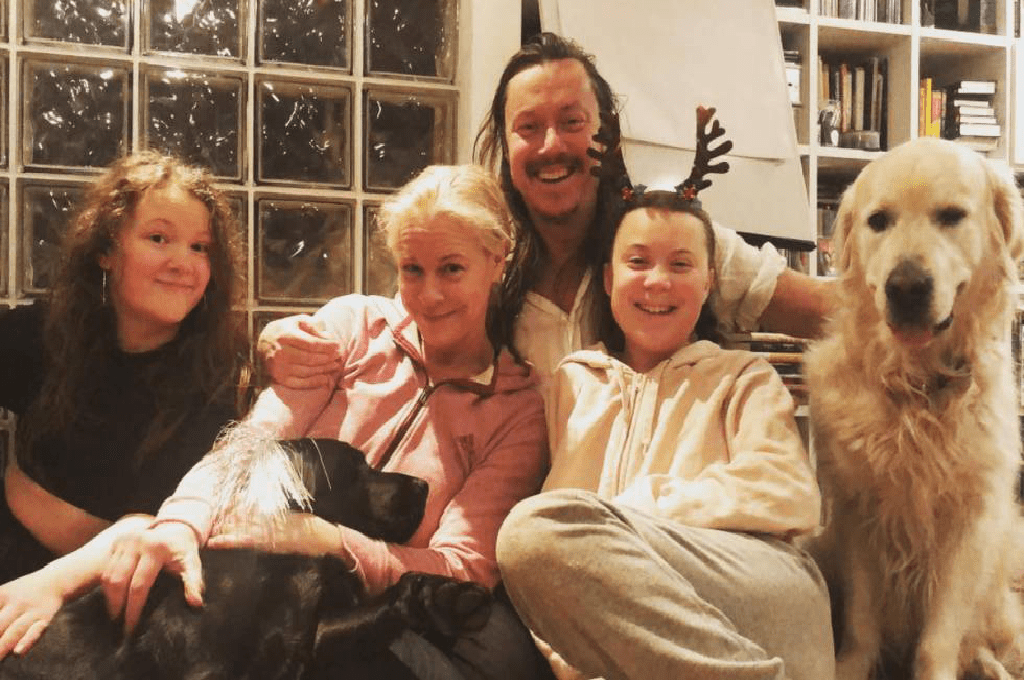 Greta Thunberg With Her Family 