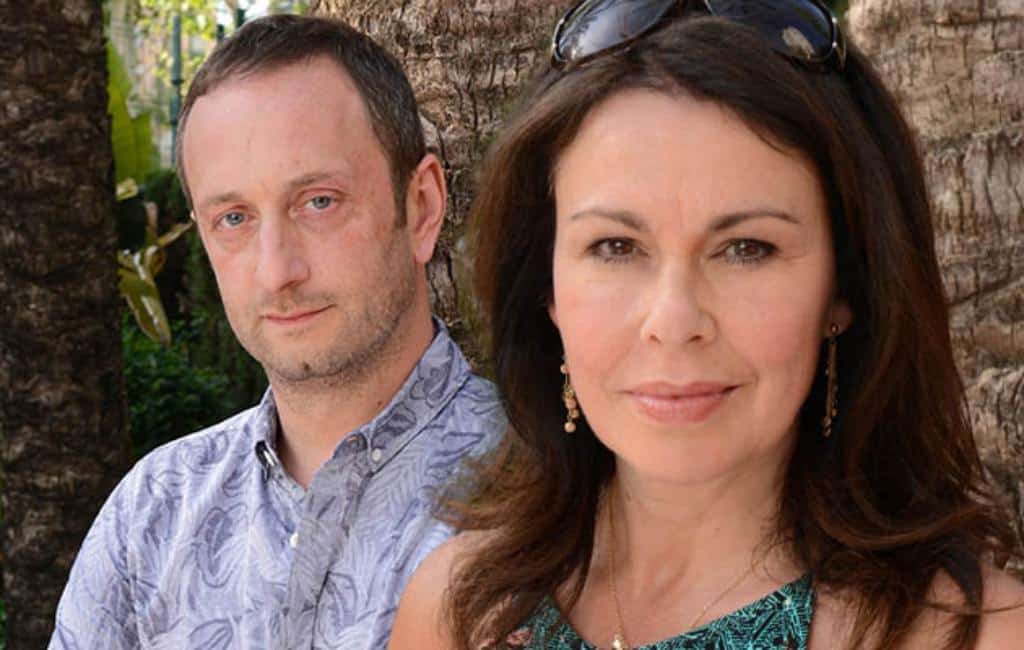 Steve Edge with one of his co-star Julie Graham 