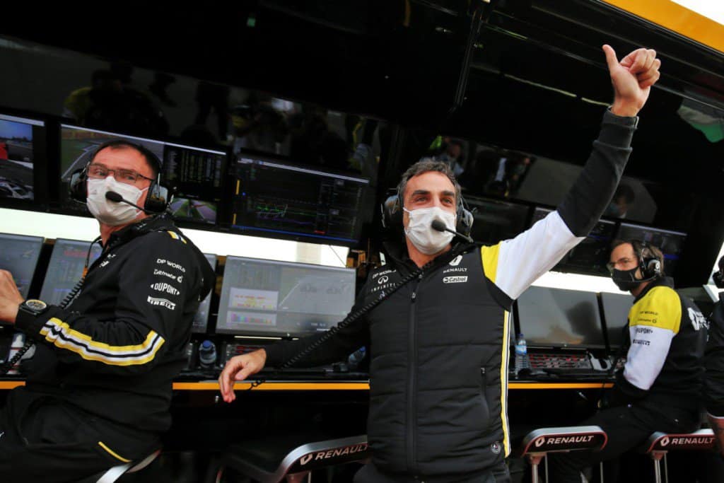 Former Renault CEO During One of the Race