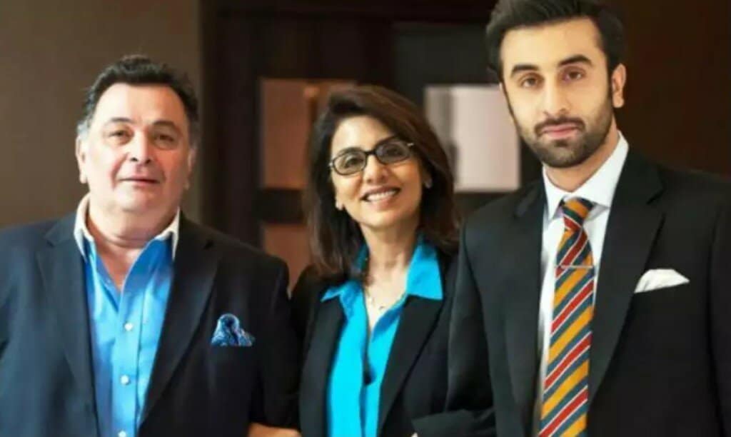 Ranbir With his Mother and Late Father
