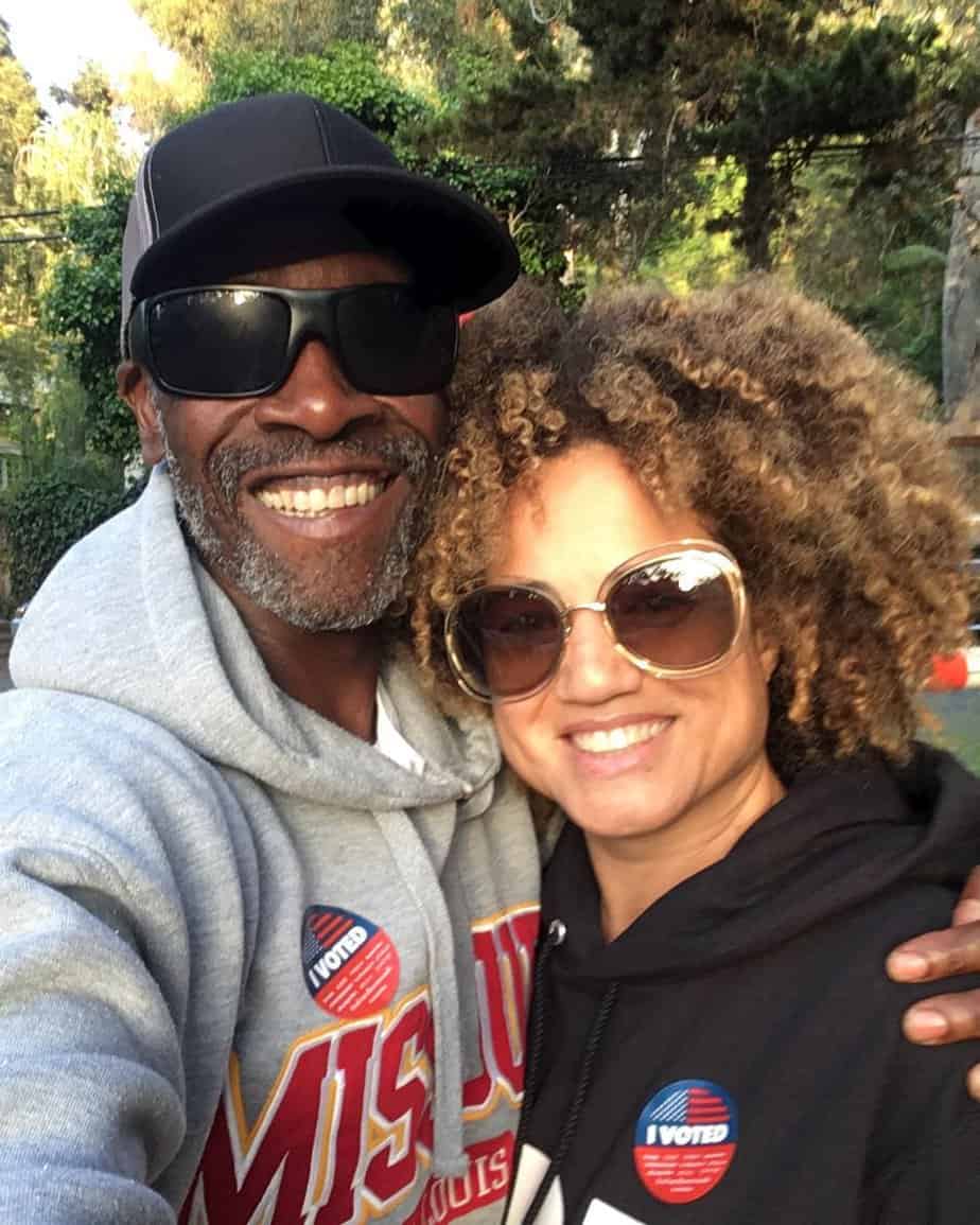 Don Cheadle with his wife Bridgid Coulter.