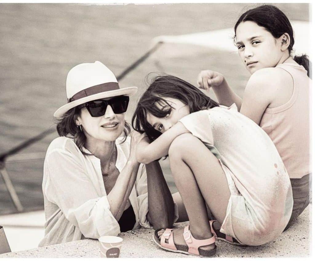 Luisa Ranieri with her daughters Emma Zingaretti And Bianca Zingaretti. 