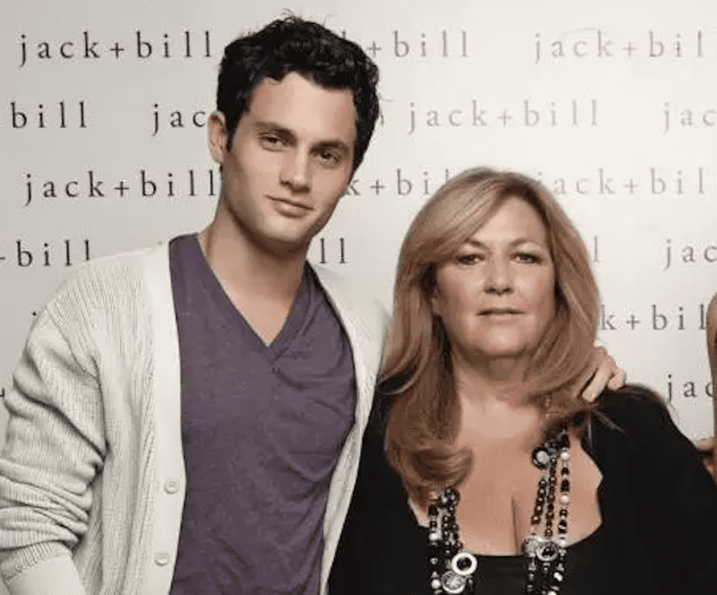 penn badgley and mom copy