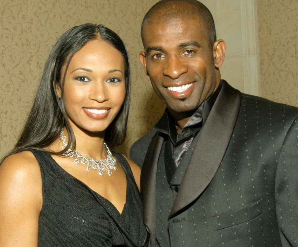Deion with his Second Wife Pilar Sanders.