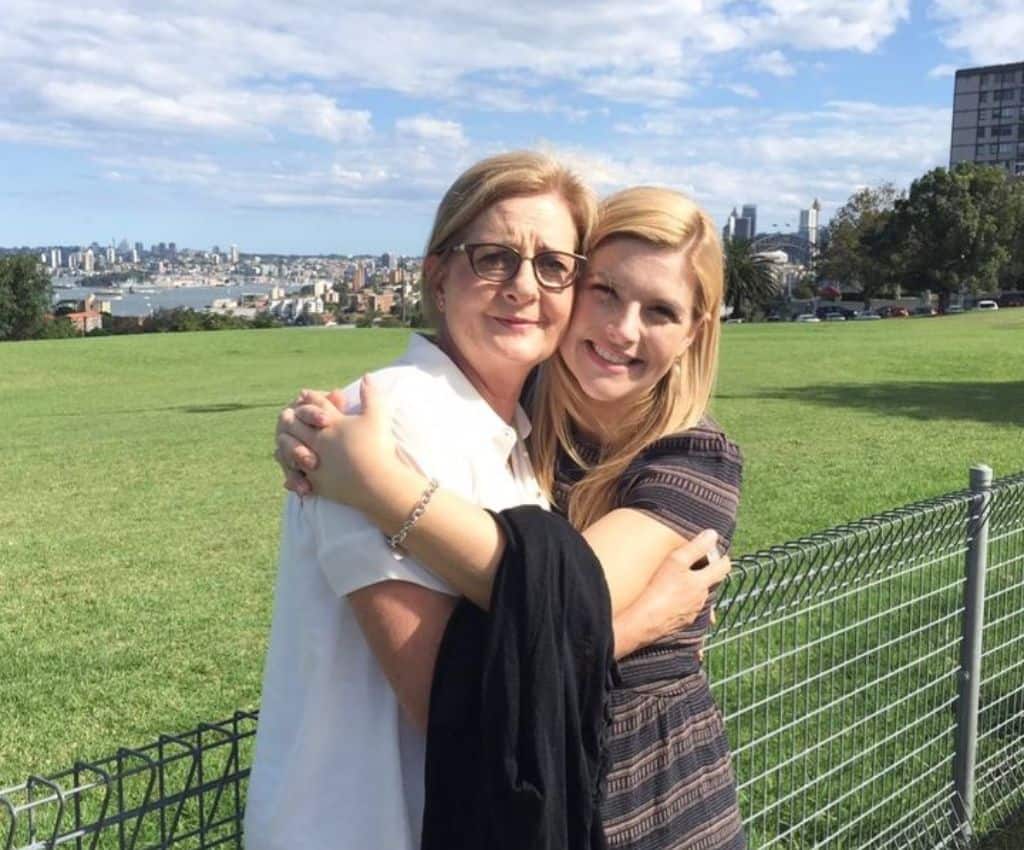 Lucy Durack Parents: Lucy with her mother. 