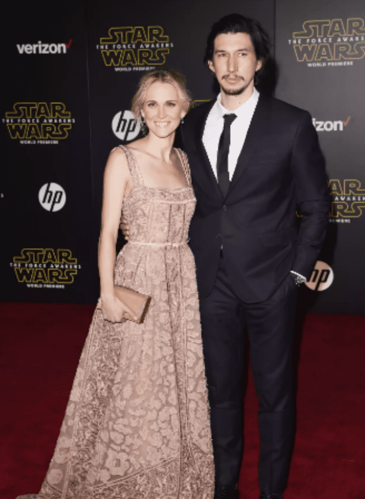 Adam Driver and his wife, Joanne Tucker, have been married for nine years since 2013.