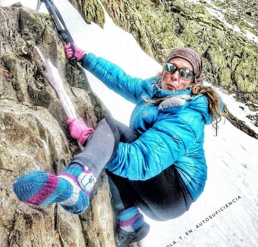 Beatriz Flamini Climbing Mountain
