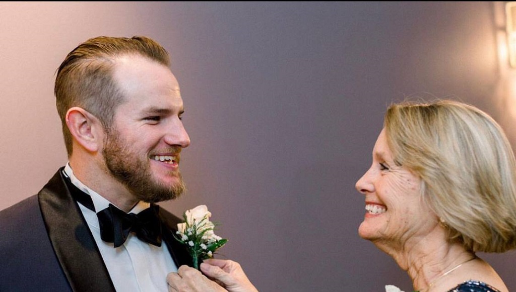 Max Muncy With his Mother 