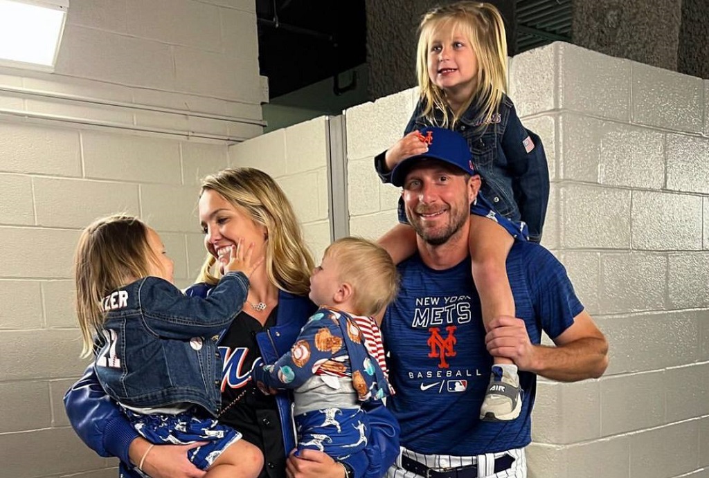Max Scherzer with his family of 4 adorable kids and a loving wife