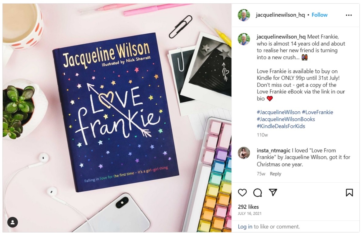 Jacqueline Wilson's book Love Frankie